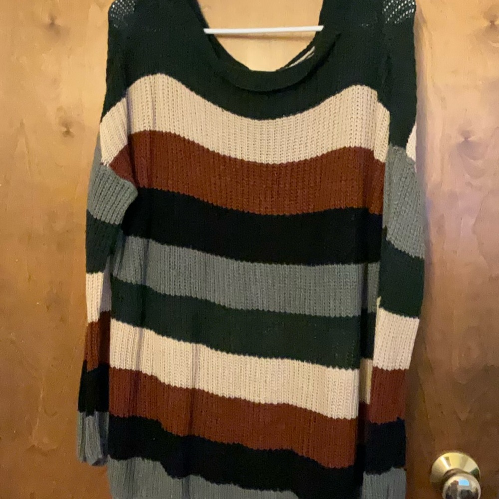 Striped Knit Sweater